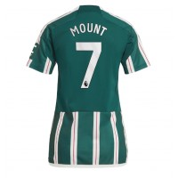 Camiseta Manchester United Mason Mount #7 Segunda Equipación Replica 2023-24 para mujer mangas cortas